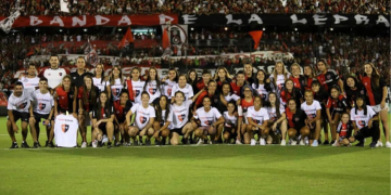 Las chicas dieron el presente en el Coloso. Foto: CANOB femenino.